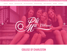 Tablet Screenshot of cofc.phimu.org