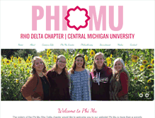 Tablet Screenshot of cmich.phimu.org