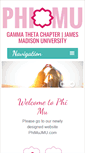 Mobile Screenshot of jmu.phimu.org