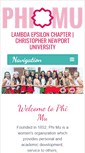 Mobile Screenshot of cnu.phimu.org