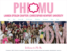 Tablet Screenshot of cnu.phimu.org