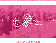 Tablet Screenshot of kennesaw.phimu.org