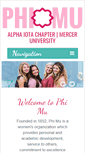 Mobile Screenshot of mercer.phimu.org