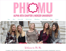 Tablet Screenshot of mercer.phimu.org